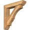 Ekena Millwork Balboa Slat Rough Sawn Bracket w/ Offset Brace, Western Red Cedar, 6"W x 28"D x 28"H BKT0604X28X28BOA06RWR - alternate 1